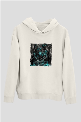 ExcisionBaskılı Beyaz Hoodie