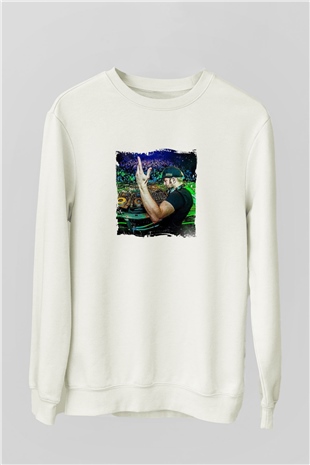 ExcisionBaskılı Beyaz Sweatshirt