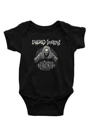 Exhumed Baskılı Unisex Siyah Bebek Body - Zıbın