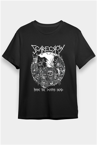 Exhumed Baskılı Unisex Siyah Tişört - Tshirt