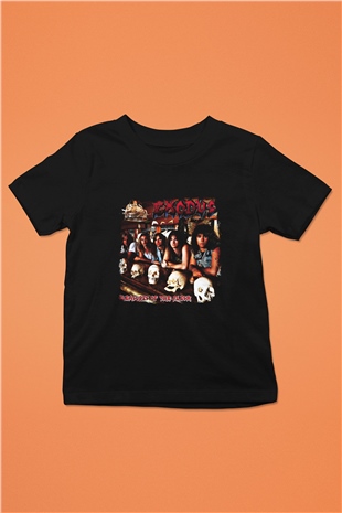 Exodus Baskılı Unisex Siyah Çocuk Tişört