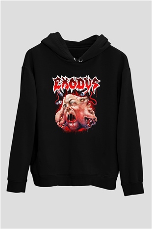Exodus Siyah Unisex Hoodie