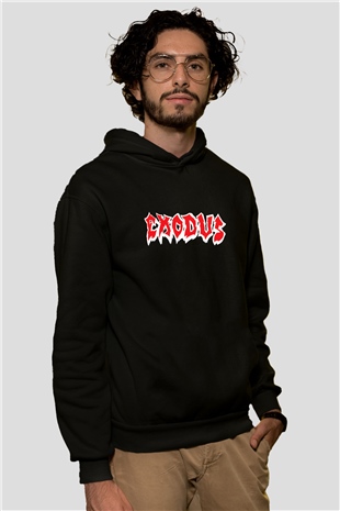 Exodus Siyah Unisex Hoodie