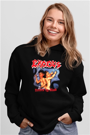 Exodus Siyah Unisex Hoodie