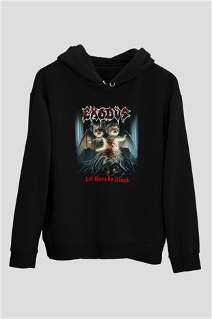 Exodus Siyah Unisex Hoodie