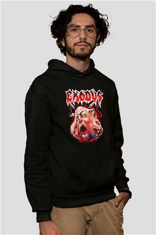 Exodus Siyah Unisex Hoodie
