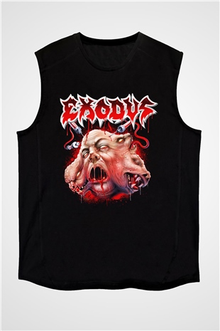 Exodus Siyah Unisex Kolsuz Tişört