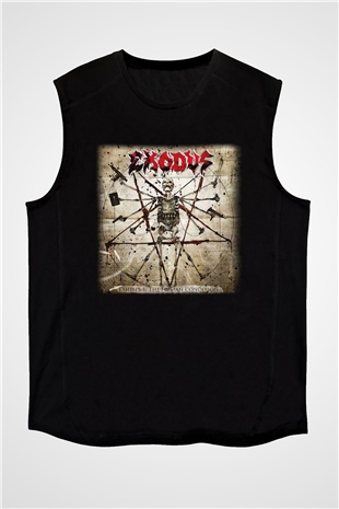 Exodus Siyah Unisex Kolsuz Tişört