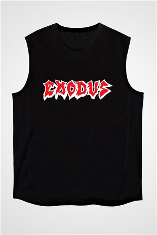 Exodus Siyah Unisex Kolsuz Tişört