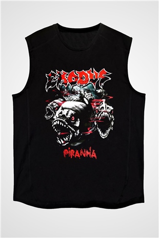 Exodus Siyah Unisex Kolsuz Tişört