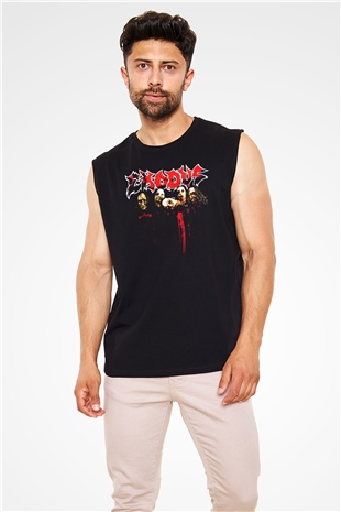Exodus Siyah Unisex Kolsuz Tişört