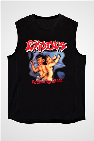 Exodus Siyah Unisex Kolsuz Tişört