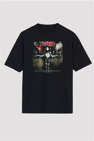 Exodus Siyah Unisex Oversize Tişört T-Shirt