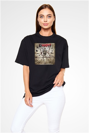Exodus Siyah Unisex Oversize Tişört T-Shirt