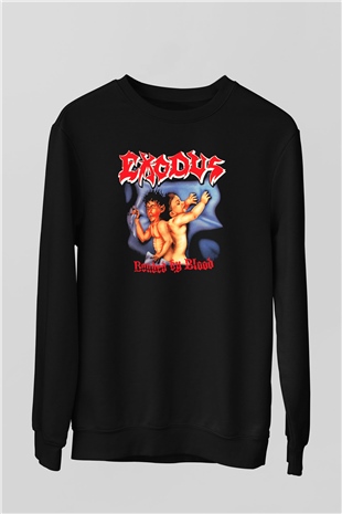 Exodus Siyah Unisex Sweatshirt
