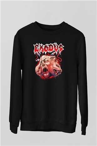 Exodus Siyah Unisex Sweatshirt
