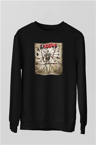 Exodus Siyah Unisex Sweatshirt
