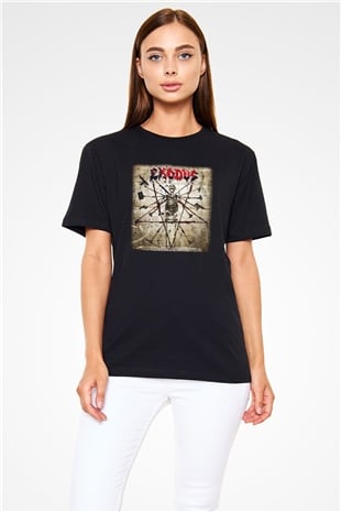 Exodus Siyah Unisex Tişört T-Shirt - TişörtFabrikası