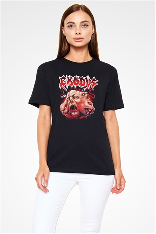 Exodus Siyah Unisex Tişört T-Shirt - TişörtFabrikası