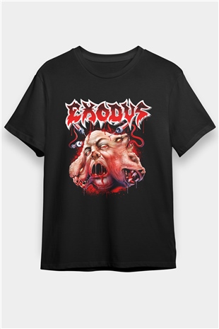 Exodus Siyah Unisex Tişört T-Shirt - TişörtFabrikası