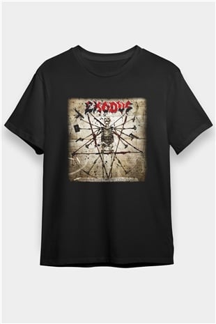 Exodus Siyah Unisex Tişört T-Shirt - TişörtFabrikası