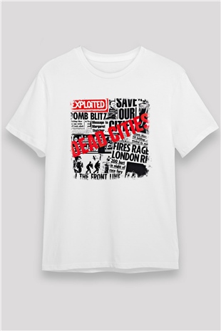 Exploited Baskılı Unisex Beyaz Tişört