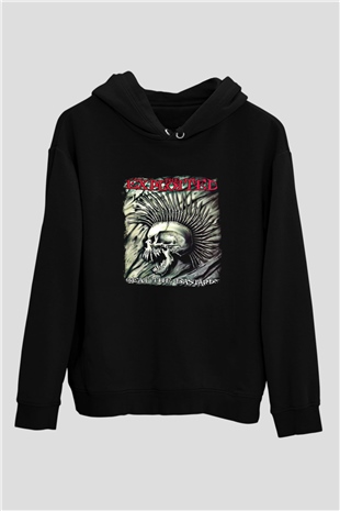 Exploited Baskılı Unisex Siyah Hoodie