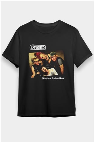 Exploited Baskılı Unisex Siyah Tişört