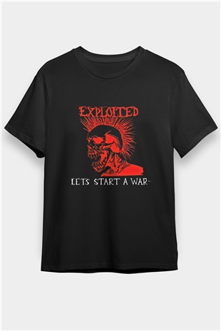 Exploited Baskılı Unisex Siyah Tişört