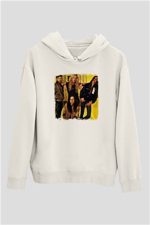 Extreme Baskılı Unisex Beyaz Hoodie
