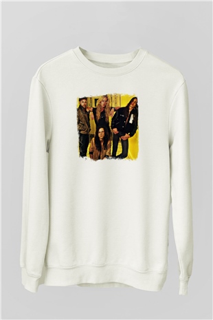 Extreme Baskılı Unisex Beyaz Sweatshirt
