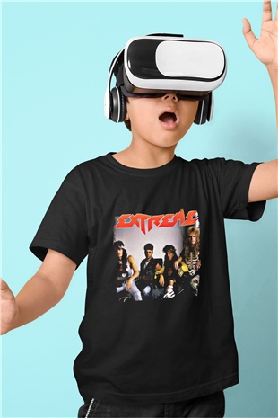 Extreme Baskılı Unisex Siyah Çocuk Tişört