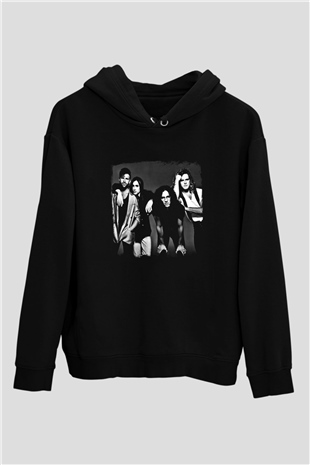 Extreme Baskılı Unisex Siyah Hoodie