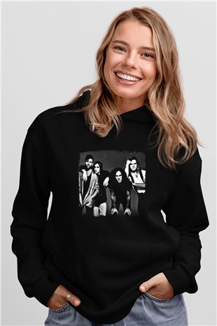 Extreme Baskılı Unisex Siyah Hoodie