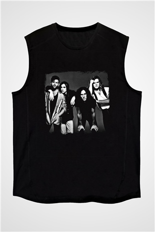 Extreme Baskılı Unisex Siyah Kolsuz Tişört