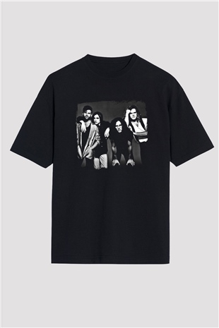 Extreme Baskılı Unisex Siyah Oversize Tişört