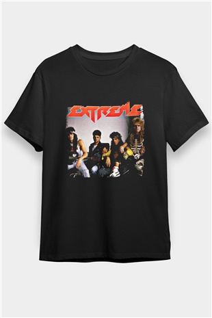 Extreme Baskılı Unisex Siyah Tişört