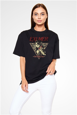 Exumer Siyah Oversize Tişört Oversize T-shirt - TişörtFabrikası