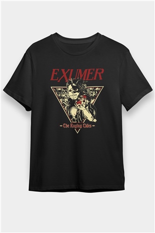 Exumer Siyah Unisex Tişört T-Shirt - TişörtFabrikası