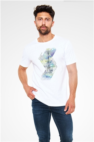 Eyfel Kulesi Beyaz Unisex Tişört T-Shirt - TişörtFabrikası