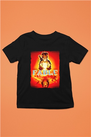 Fable Siyah Unisex Çocuk Tişört