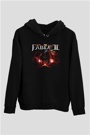 Fable Siyah Unisex Hoodie