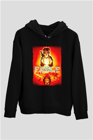 Fable Siyah Unisex Hoodie