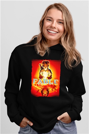 Fable Siyah Unisex Hoodie