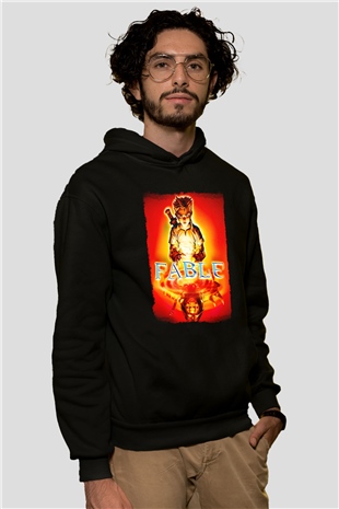 Fable Siyah Unisex Hoodie
