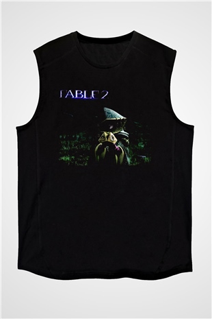 Fable Siyah Unisex Kolsuz Tişört