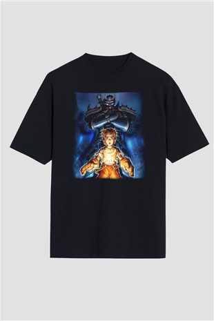 Fable Siyah Unisex Oversize Tişört T-Shirt