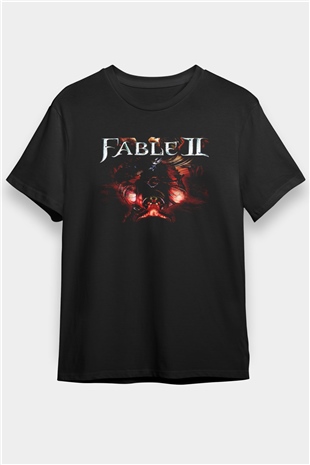 Fable Siyah Unisex Tişört T-Shirt