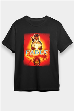 Fable Siyah Unisex Tişört T-Shirt