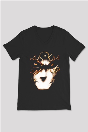 Fable Siyah Unisex V Yaka Tişört